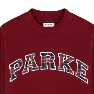 Parker Men's Deep Red Crewneck Sweater
